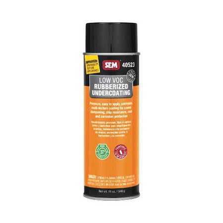Sem Low VOC Rubberized Undercoating, Can 40523